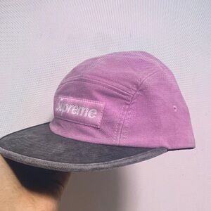 Supreme Two-Tone Pink and Gray Hat